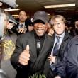 Clarence Seedorf arriva al Meazza e siede accanto a Galliani 07