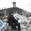 Kiev, nuovi spari a piazza Indipendenza dopo una notte tranquilla07