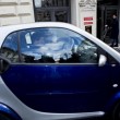 Matteo Renzi a Palazzo Chigi con la Smart depista i cronisti04