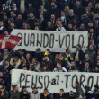 Juve-Torino, striscioni su Superga