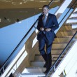 Obama arriva a Roma da Fiumicino corteo super blindato per Villa Taverna11