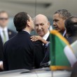 Ignazio Marino come Alberto Sordi: insegue Obama fino a Fiumicino - FOTO