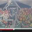 Legia Varsavia-Jagiellonia Bialystok: scontri durissimi, partita sospesa VIDEO-FOTO