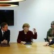 Matteo Renzi-Angela Merkel, primo faccia a faccia da premier a Bruxelles (foto)
