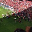 Spagna, crolla barriera dello stadio di Pamplona 25 tifosi feriti03