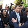 Matteo Renzi in visita alla scuola elementare G.Parini a Secondigliano