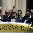 Beppe Grillo a Montecitorio per il Restitution Day