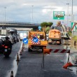 Roma, Grande raccordo anulare di nuovo allagato06