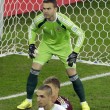 Il portiere russo Igor Akinfeev disturbato dal laser01