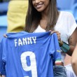 Italia-Uruguay, Fanny Neguesha e Alena Seredova a tifare gli azzurri 1