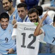 Uruguay-Inghilterra 2-1, le FOTO: i gol di Suarez e Rooney, lo stadio, i tifosi