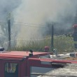 Roma, via di Vigna Murata: deposito edile in fiamme19