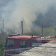 Roma, via di Vigna Murata: deposito edile in fiamme20