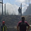 Roma, via di Vigna Murata: deposito edile in fiamme33