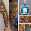 Lee Weir ha 41 tatuaggi dei Simpson04