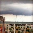 Rimini, doppia tromba marina durante il nubifragio sulla città FOTO-VIDEO