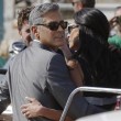 George Clooney e Amal Alamuddin sul Canal Grande di Venezia08