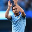 Frank Lampard con la maglia del Manchester City (foto Twitter)