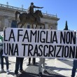 Nozze gay, protesta Ncd sotto Campidoglio13