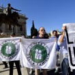 Nozze gay, protesta Ncd sotto Campidoglio07