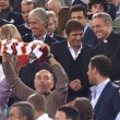 Roma-Bayern: Antonio Conte e Padre Georg in tribuna insieme 02