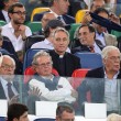 Roma-Bayern: Antonio Conte e Padre Georg in tribuna insieme 03