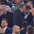 Roma-Bayern: Antonio Conte e Padre Georg in tribuna insieme 05