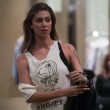 Belen Rodriguez, FOTO: shopping show in via Montenapoleone (LaPresse)