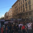 Sciopero sociale 14 novembre: saluto del corteo ai "precari dei media" VIDEO-FOTO