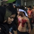 Ashura, il rito degli sciiti musulmani: uomini frustati e tagliati con catene e coltelli08