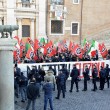 Casapound protesta contro Ignazio Marino sotto il Campidoglio FOTO (LaPresse)