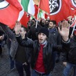 Casapound protesta contro Ignazio Marino sotto il Campidoglio FOTO (LaPresse)