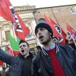 Casapound protesta contro Ignazio Marino sotto il Campidoglio FOTO (LaPresse)