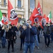 Casapound protesta contro Ignazio Marino sotto il Campidoglio FOTO (LaPresse)
