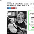 Virna Lisi, prime pagine dal mondo06