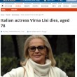 Virna Lisi, prime pagine dal mondo03