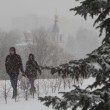Mosca, tempesta di neve: voli cancellati e traffico in tilt 05