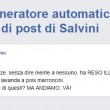 Matteo Salvini, generatore automatico di post. Ironia sui social 01