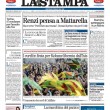 La prima pagina della Stampa