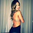 Anna Tatangelo sexy su Chi FOTO: culotte, calze a rete e tacchi a spillo 07