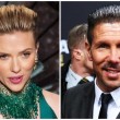 Scarlett Johansson capelli come Diego Simeone FOTO