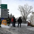 Maltempo Basilicata: autocisterna sbanda per neve a Potenza01