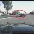 VIDEO YouTube - Auto polizia insegue criminale, accelera e lo investe7
