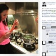 Caterina Balivo cucina con fornelli spenti