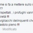 Claudia Aru fa commenti anti-razzisti su Fb. "Spero che i neri ti violentino" 5