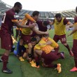 Lazio-Roma FOTO: scontri, stadio, striscioni e coreografie