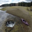 Oregon, la voragine che svuota il lago Lost FOTO