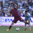 Lazio-Roma FOTO: scontri, stadio, striscioni e coreografie