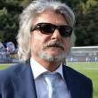 Il presidente della Sampdoria, Massimo Ferrero (foto Ansa)