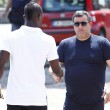 Mario Balotelli ai funerali del padre adottivo Francesco